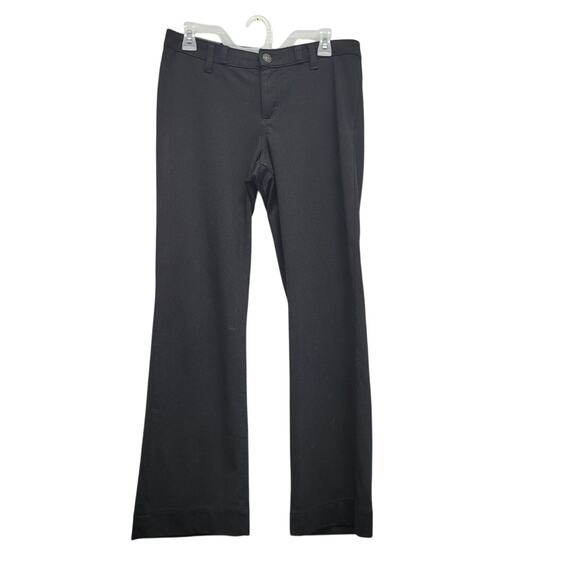 Rock 47 Womens 28X34 Black PolyRayon Spandex Wide Leg Flat Front Hemmed Pants - Picture 1 of 5